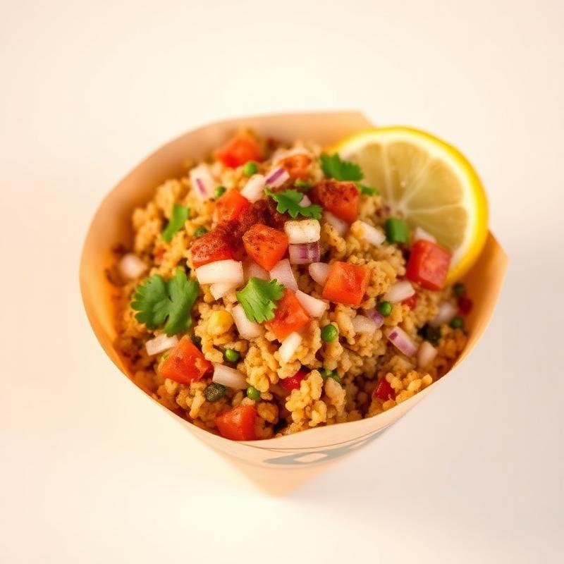Nimbu Mirchi Bhel — freshly prepared bhel and dahi vada served at Hungry Box